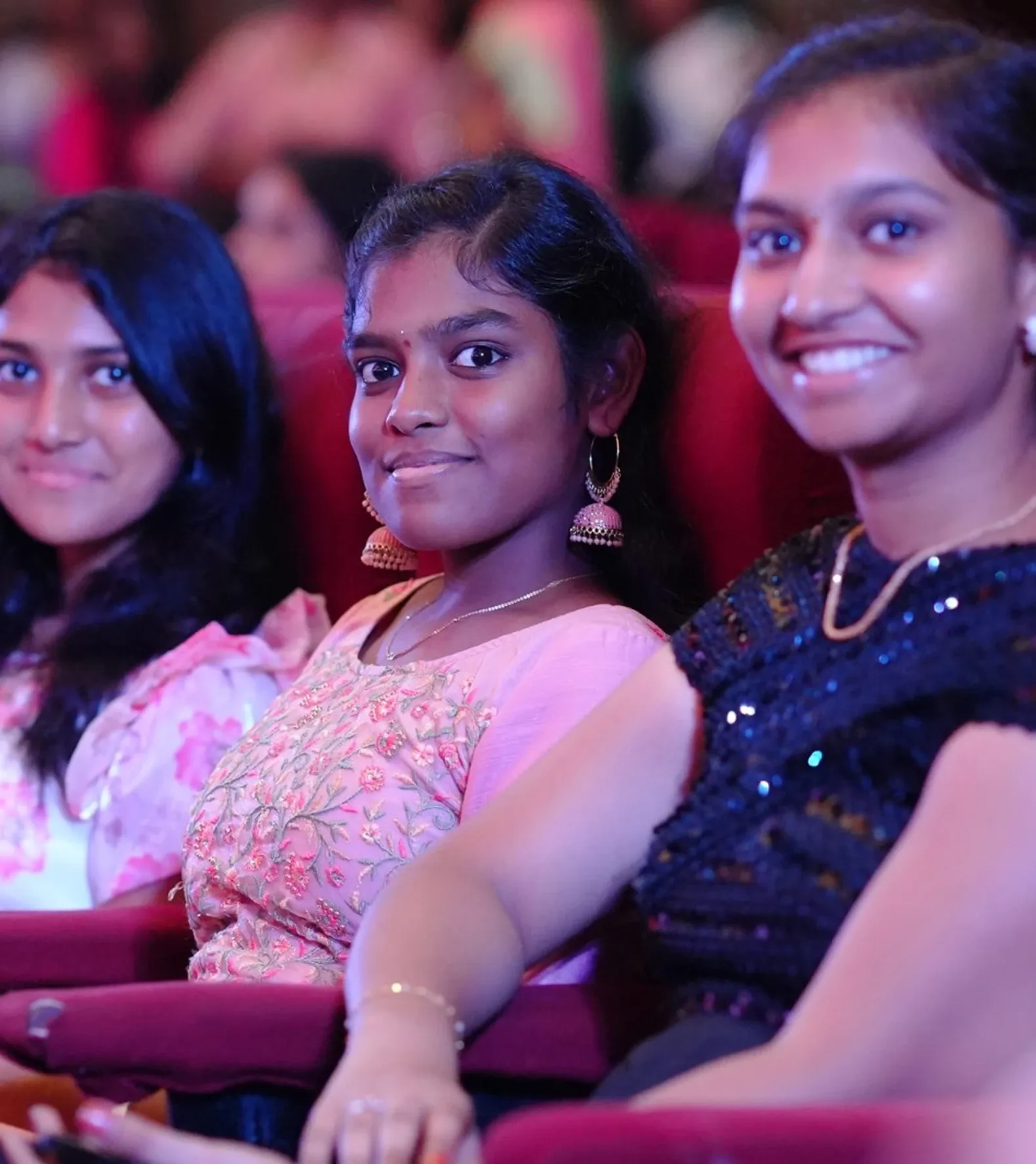 CPE students enjoying the Annual Day performances from the auditorium